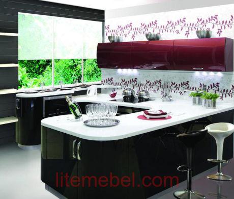 Кухня с фасадами Система RAL3032 / RAL9005