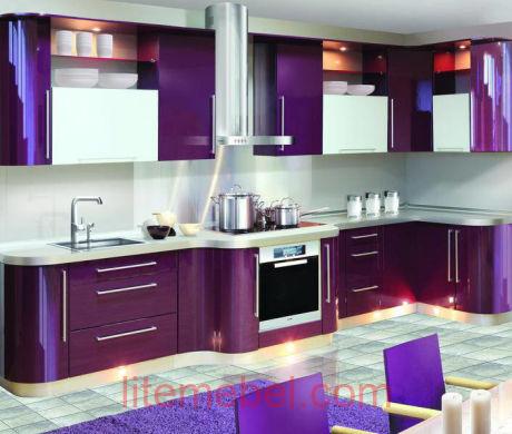 Кухня с фасадами Система RAL4007 / RAL9003