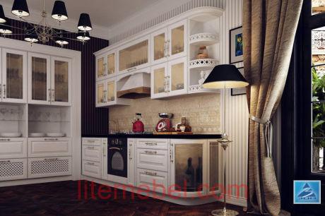 Кухня с фасадами Канзас Кантристайл