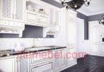 Кухня с крашенными фасадами 83 RAL 9010