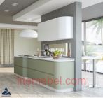 Кухня с карашенными фасадами Система КВ NCS S3005-G50Y / RAL9003