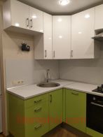 Кухня с пластиковыми фасадами, Проект № 3650